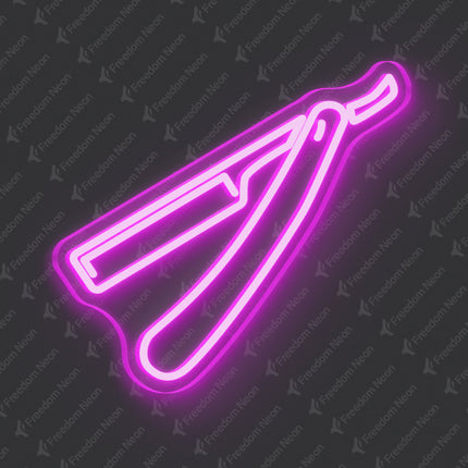 Pink Razor Blade Neon Sign