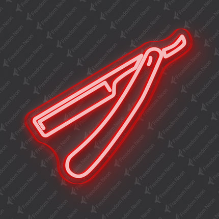 Red Razor Blade Neon Sign