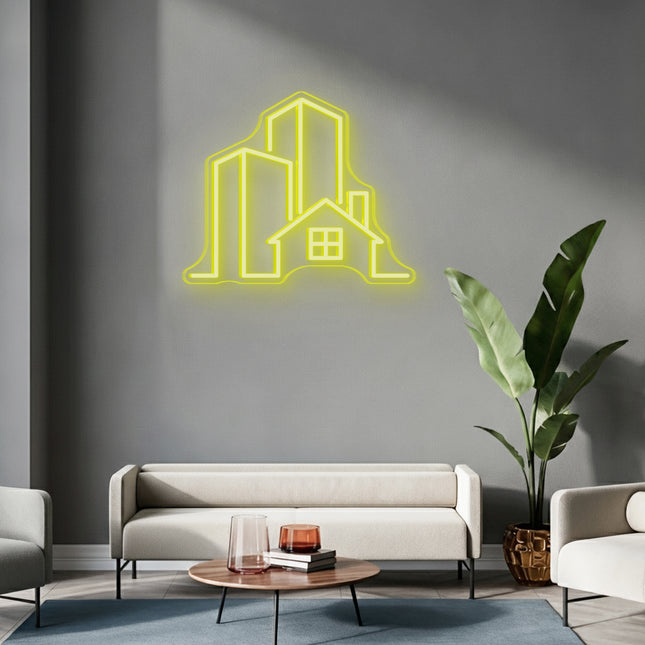real-estate-city-house-neon-sign-mint-green