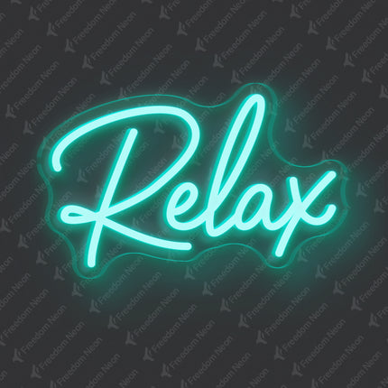 Mint Green Relax Neon Sign