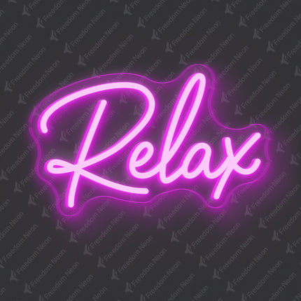 Pink Relax Neon Sign