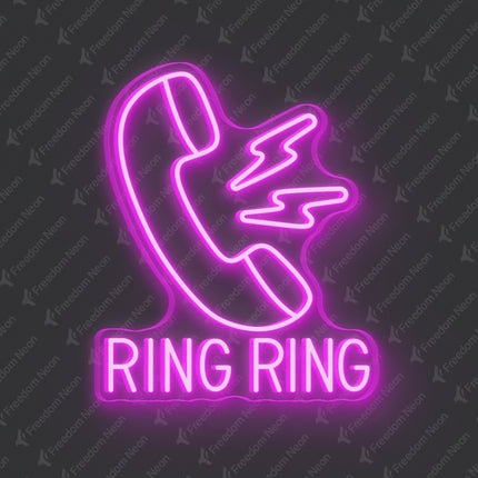 Pink Ring Ring Neon Sign