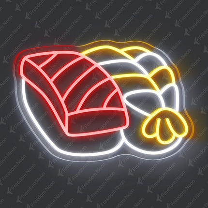 Salmon & Ebi Sushi Platter Neon Sign