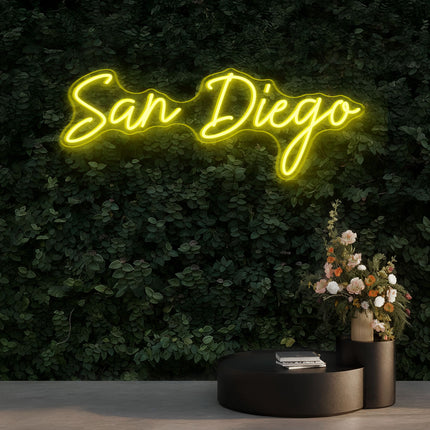Lemon Yellow San Diego Neon Sign