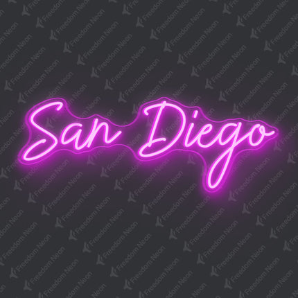 Pink San Diego Neon Sign