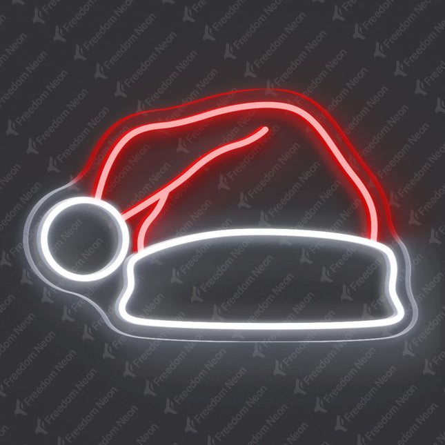 Red Santa Hat Neon Sign