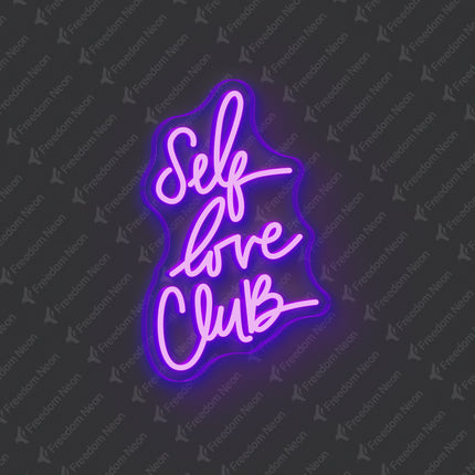 Purple Self Love Club Neon Sign