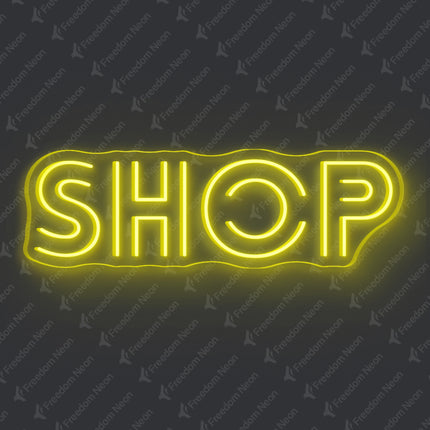 Lemon Yellow Shop Neon Sign