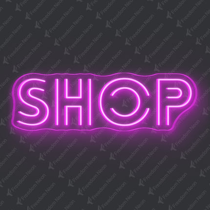 Pink Shop Neon Sign
