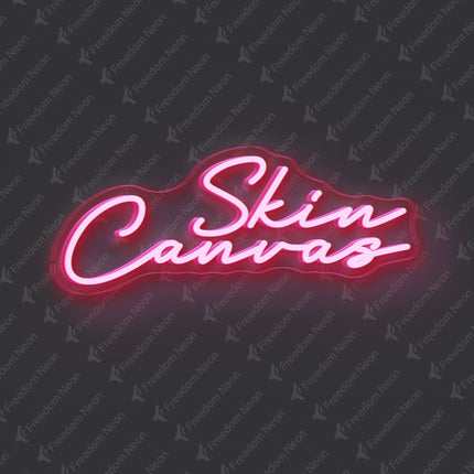 Light Pink Skin Canvas Neon Sign
