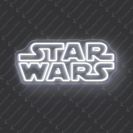 White Star Wars Neon Sign