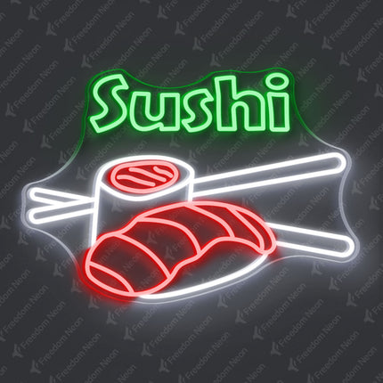 Green Sushi Neon Sign