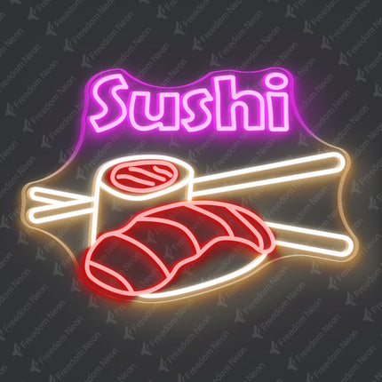 Pink Sushi Neon Sign