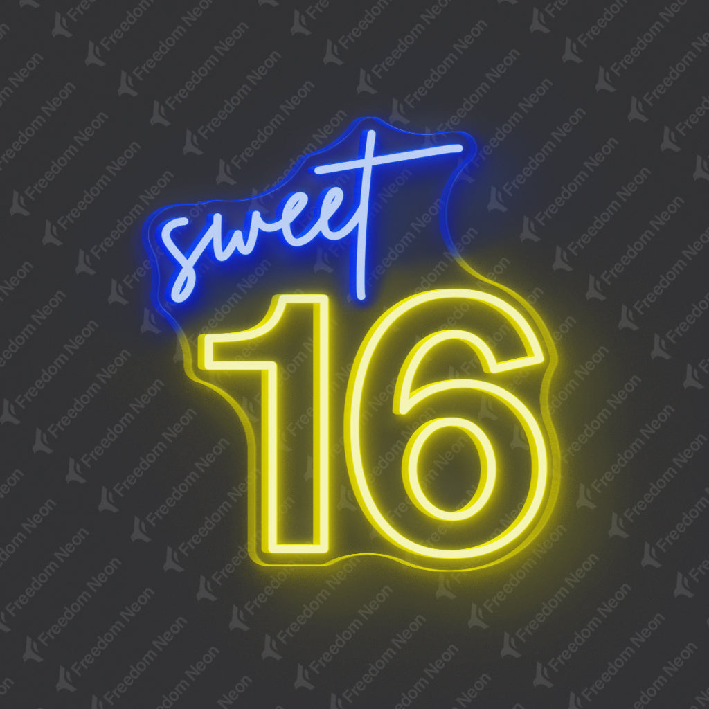 Sweet 16 Neon Sign | 16th Birthday Parties, Milestone Gifts & Photo ...