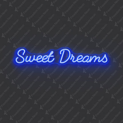 Blue Sweet Dreams Neon Sign