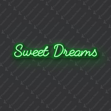 Green Sweet Dreams Neon Sign