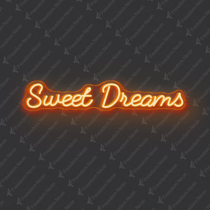 Orange Sweet Dreams Neon Sign