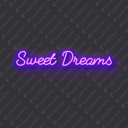 Purple Sweet Dreams Neon Sign