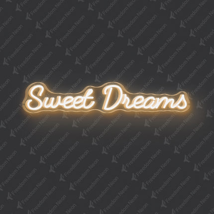 Warm White Sweet Dreams Neon Sign