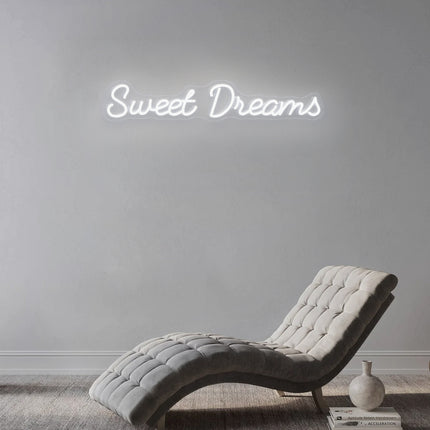 White Sweet Dreams Neon Sign