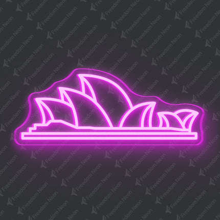 Pink Sydney Opera House Neon Sign
