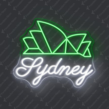Green Sydney Theater Neon Sign
