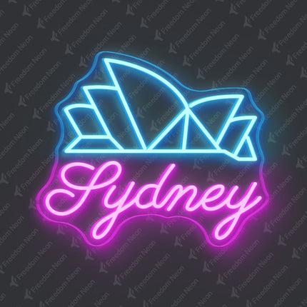 Ice Blue Sydney Theater Neon Sign
