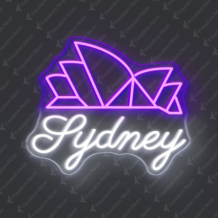 Purple Sydney Theater Neon Sign