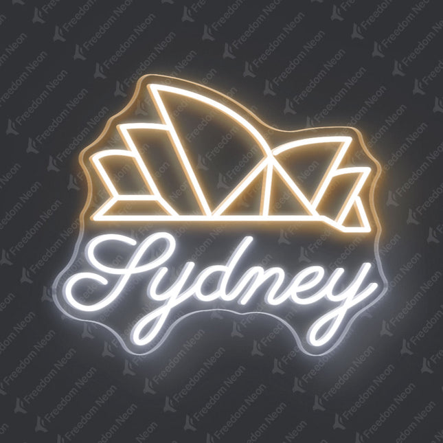 Warm White Sydney Theater Neon Sign