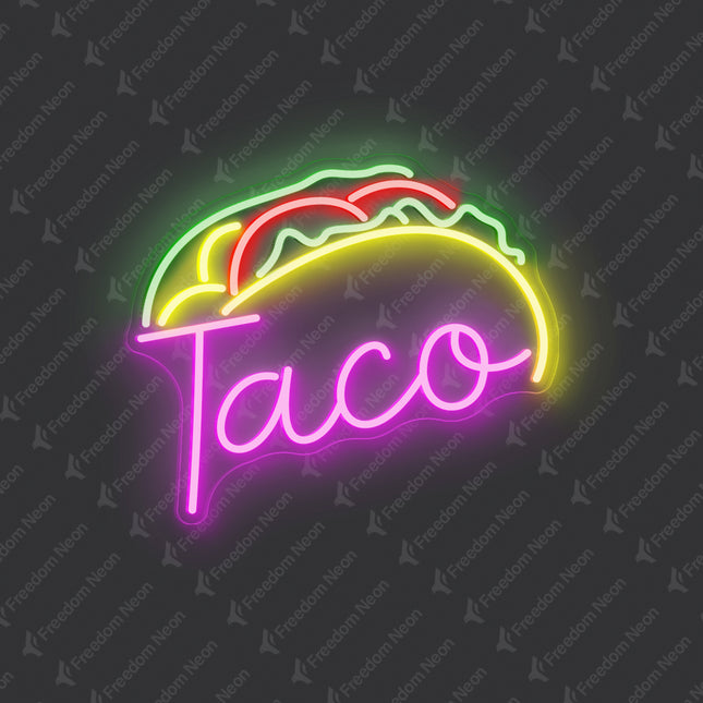 Pink Taco LED Neon Light Sign