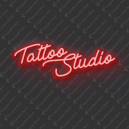 Red Tattoo Studio Neon Sign