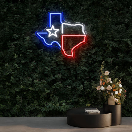 Texas Map Neon Sign