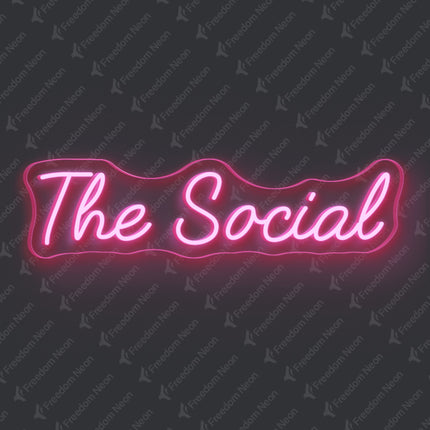 Light Pink The Social Neon Sign