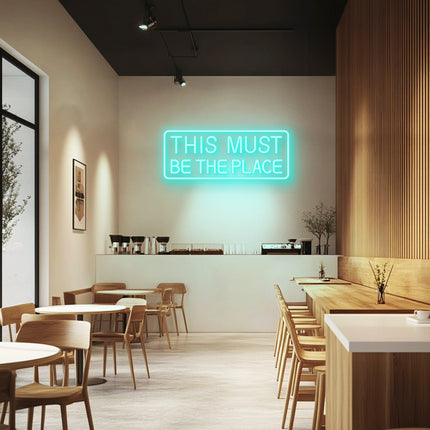 Mint This Must Be The Place Neon Sign