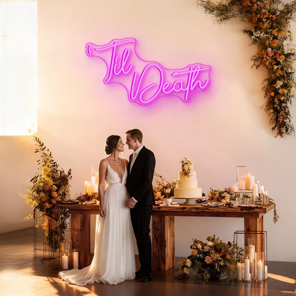 Pink Til Death Neon Sign
