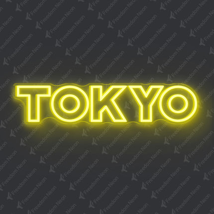 Lemon Yellow Tokyo Neon Sign