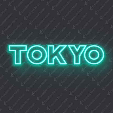 Mint Green Tokyo Neon Sign