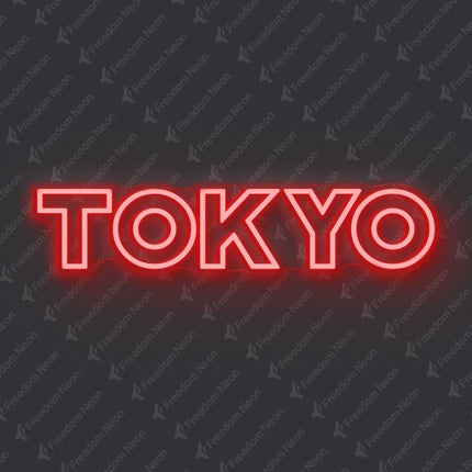 Red Tokyo Neon Sign