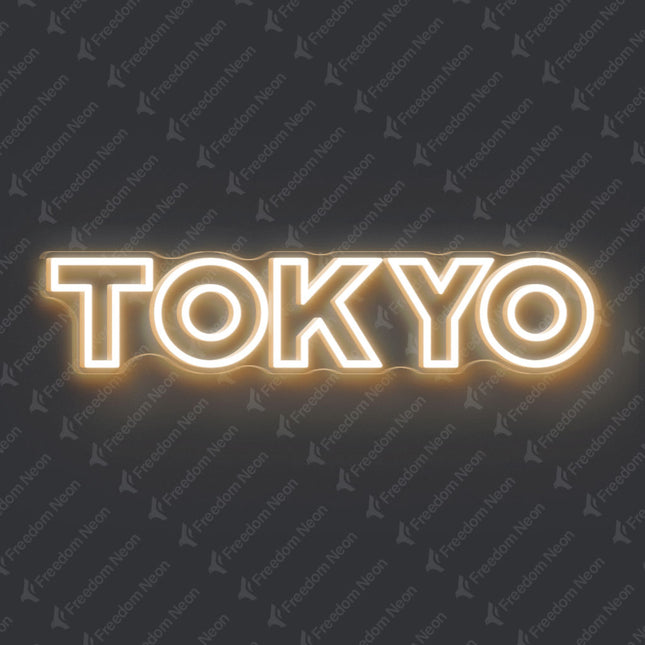 Warm White Tokyo Neon Sign