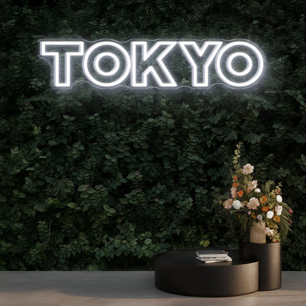 White Tokyo Neon Sign