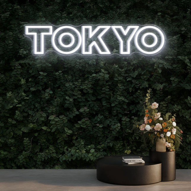 White Tokyo Neon Sign