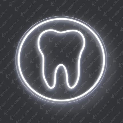 White Tooth Neon Sign
