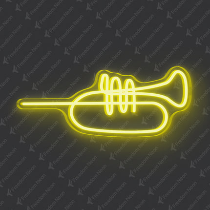 Lemon Yellow Trumpet Neon Sign