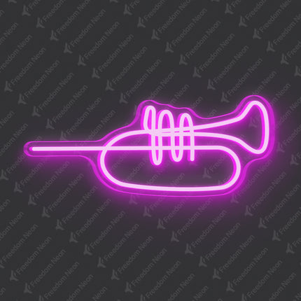 Pink Trumpet Neon Sign