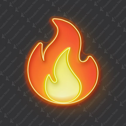 UV Fire Neon Sign