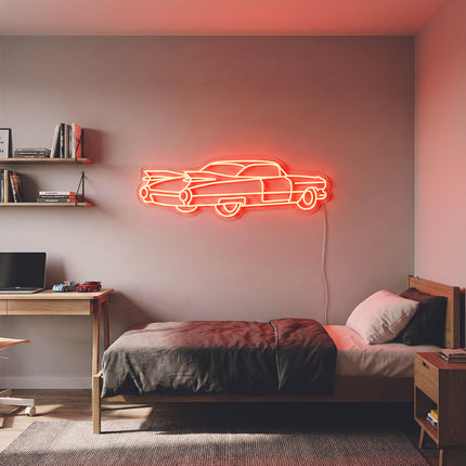 Red Vintage Car Neon Sign