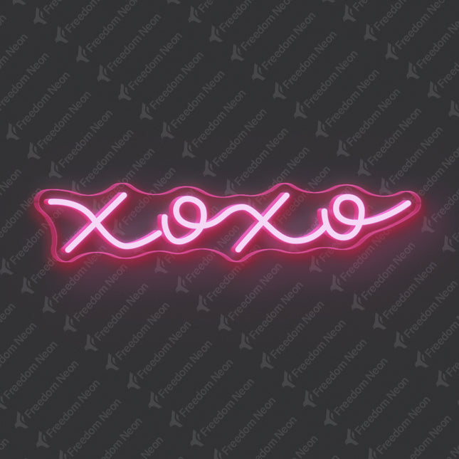Light Pink XOXO Neon Sign