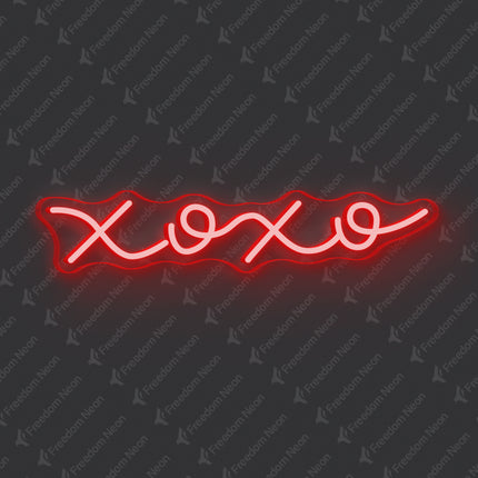 Red XOXO Neon Sign