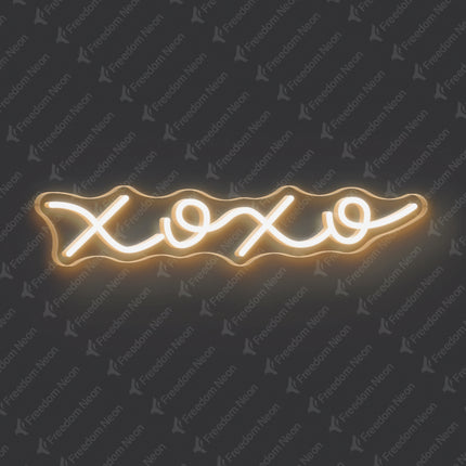 Warm White XOXO Neon Sign