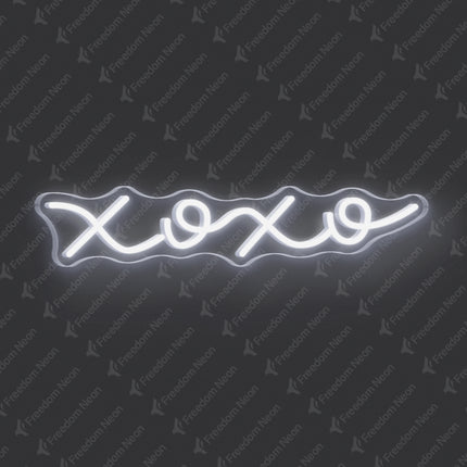 White XOXO Neon Sign